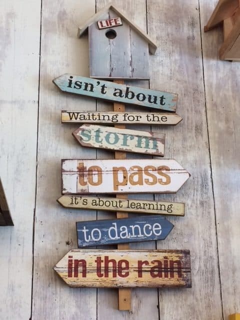 Life isn't about waiting for the storm to pass, it's about learning to dance in the rain